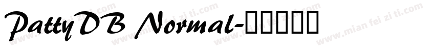 PattyDB Normal字体转换